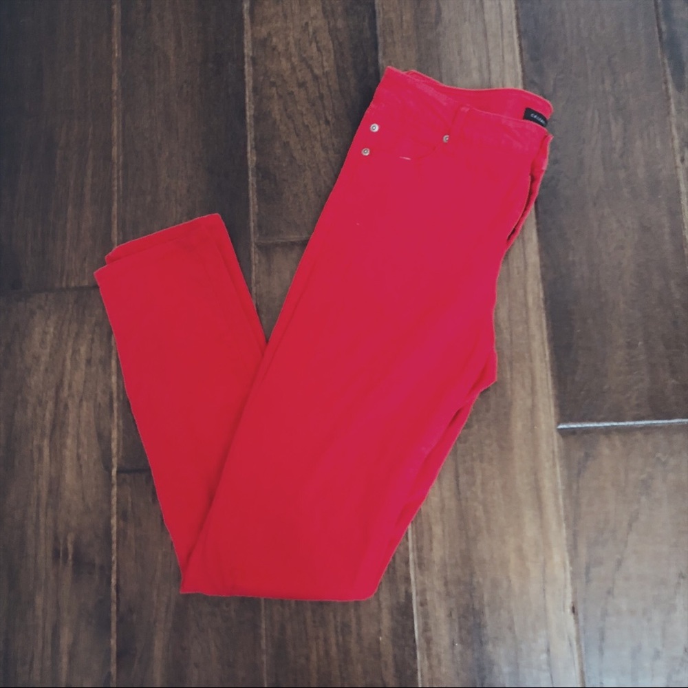 Celebrity Gold Red Jeans
